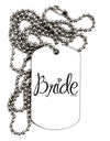 Bride Design - Diamond Adult Dog Tag Chain Necklace-Dog Tag Necklace-TooLoud-White-Davson Sales