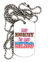 My Mommy is My Hero - Armed Forces - Pink Adult Dog Tag Chain Necklace by TooLoud-Dog Tag Necklace-TooLoud-White-Davson Sales