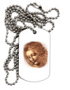 Lady With Disheveled Hair Adult Dog Tag Chain Necklace-Dog Tag Necklace-TooLoud-1 Piece-Davson Sales