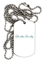 Binary Data Blue Adult Dog Tag Chain Necklace-Dog Tag Necklace-TooLoud-12 Pieces-Davson Sales