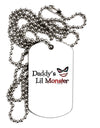 Daddys Lil Monster Adult Dog Tag Chain Necklace-Dog Tag Necklace-TooLoud-1 Piece-Davson Sales