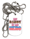 My Daddy is My Hero - Armed Forces - Pink Adult Dog Tag Chain Necklace by TooLoud-Dog Tag Necklace-TooLoud-White-Davson Sales