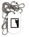 Cat Peeking Adult Dog Tag Chain Necklace by TooLoud-Dog Tag Necklace-TooLoud-1 Piece-Davson Sales