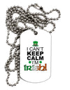 I Can't Keep Calm I'm Irish Adult Dog Tag Chain Necklace-Dog Tag Necklace-TooLoud-1 Piece-Davson Sales