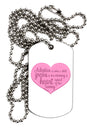 Adoption is When - Mom and Daughter Quote Adult Dog Tag Chain Necklace by TooLoud-Dog Tag Necklace-TooLoud-White-Davson Sales