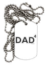 Dad to the Fourth Power - Dad of Four Adult Dog Tag Chain Necklace by TooLoud-Dog Tag Necklace-TooLoud-White-Davson Sales