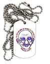 TooLoud No one can hurt me without my permission Ghandi Adult Dog Tag Chain Necklace-Dog Tag Necklace-TooLoud-1 Piece-Davson Sales