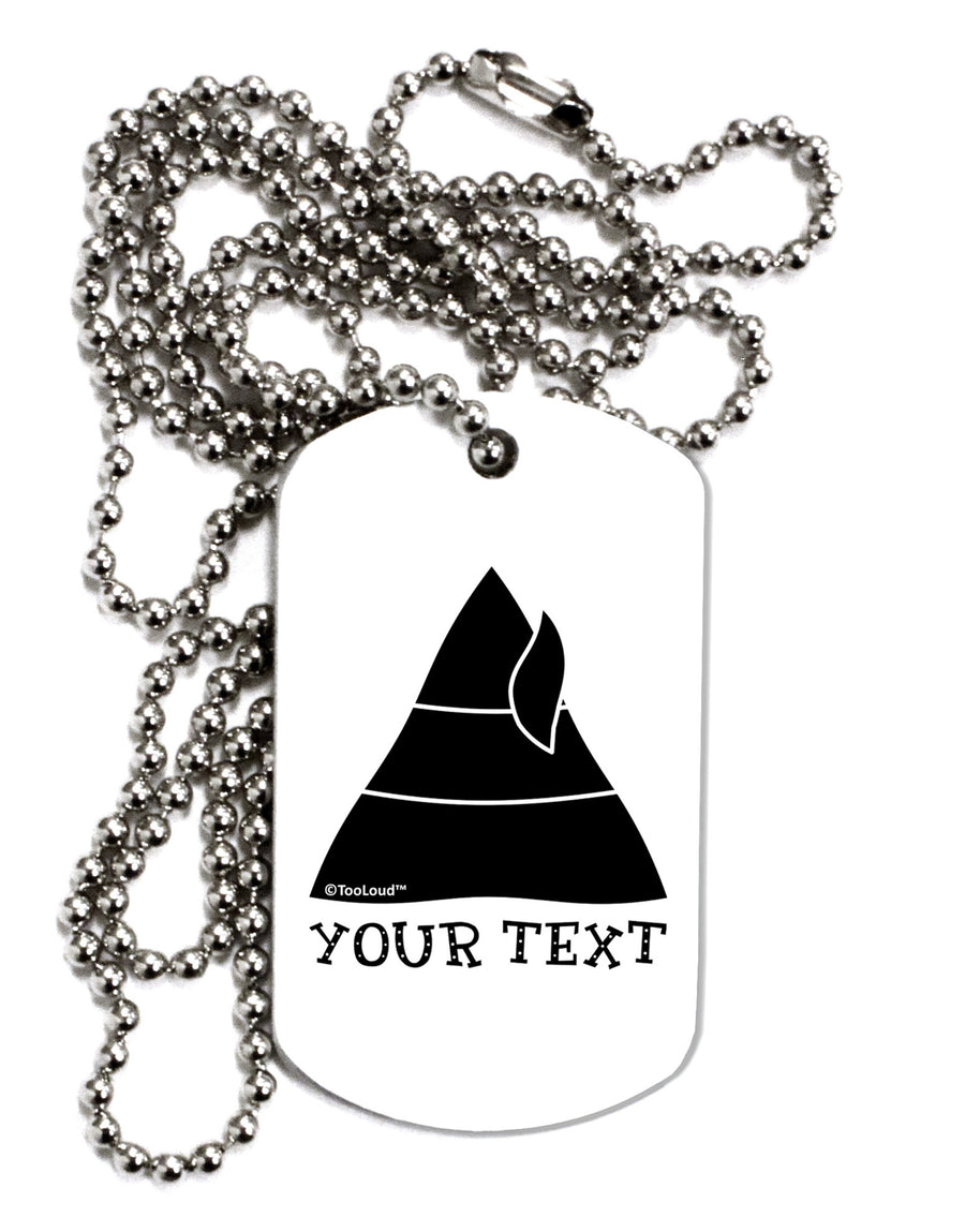 Personalized Matching Elf Family Design - Your Text Adult Dog Tag Chain Necklace-Dog Tag Necklace-TooLoud-White-Davson Sales