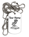 Personalized Cabin 6 Athena Adult Dog Tag Chain Necklace by TooLoud-Dog Tag Necklace-TooLoud-White-Davson Sales