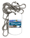 Welcome to Palm Springs Collage Adult Dog Tag Chain Necklace-Dog Tag Necklace-TooLoud-White-Davson Sales