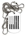 Stamp Style American Flag - Distressed Adult Dog Tag Chain Necklace by TooLoud-Dog Tag Necklace-TooLoud-White-Davson Sales