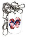 Stars and Stripes Flip Flops Adult Dog Tag Chain Necklace-Dog Tag Necklace-TooLoud-White-Davson Sales