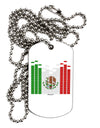 Mexican Flag Levels - Cinco De Mayo Adult Dog Tag Chain Necklace by TooLoud-TooLoud-White-Davson Sales