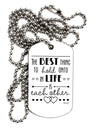 The Best Thing to Hold Onto in Life is Each Other Adult Dog Tag Chain Necklace-Dog Tag Necklace-TooLoud-White-Davson Sales