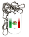 Mexican Flag App Icon Adult Dog Tag Chain Necklace by TooLoud-Dog Tag Necklace-TooLoud-White-Davson Sales