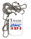 Thank My Lucky Stars and Stripes Color Adult Dog Tag Chain Necklace by TooLoud-Dog Tag Necklace-TooLoud-White-Davson Sales