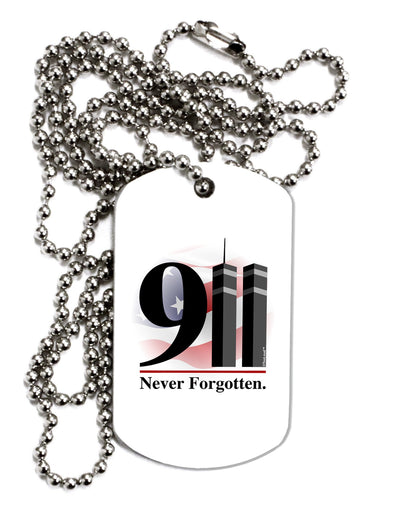 911 Never Forgotten Adult Dog Tag Chain Necklace-Dog Tag Necklace-TooLoud-12 Pieces-Davson Sales