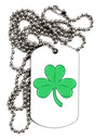 Shamrock Vector Design Adult Dog Tag Chain Necklace by TooLoud-Dog Tag Necklace-TooLoud-White-Davson Sales