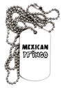 Mexican Prince - Cinco de Mayo Adult Dog Tag Chain Necklace by TooLoud-Dog Tag Necklace-TooLoud-White-Davson Sales