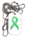 Celiac Disease Awareness Ribbon - Light Green Adult Dog Tag Chain Necklace-Dog Tag Necklace-TooLoud-White-Davson Sales