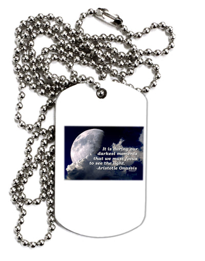 Our Darkest Moments Adult Dog Tag Chain Necklace-Dog Tag Necklace-TooLoud-1 Piece-Davson Sales