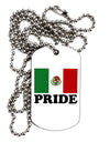 Mexican Pride - Mexican Flag Adult Dog Tag Chain Necklace by TooLoud-Dog Tag Necklace-TooLoud-White-Davson Sales