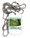 Parasaurolophus Walkeri - With Name Adult Dog Tag Chain Necklace by TooLoud-TooLoud-White-Davson Sales