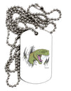 Green Dinosaur Breaking Free Adult Dog Tag Chain Necklace by TooLoud-Dog Tag Necklace-TooLoud-White-Davson Sales