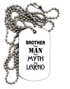 Brother The Man The Myth The Legend Adult Dog Tag Chain Necklace by TooLoud-TooLoud-1 Piece-Davson Sales