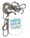 Happy 4th of July - Fireworks Design Adult Dog Tag Chain Necklace-Dog Tag Necklace-TooLoud-White-Davson Sales