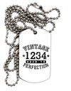 Personalized Vintage Birth Year Distressed Adult Dog Tag Chain Necklace by TooLoud-TooLoud-1 Piece-Davson Sales