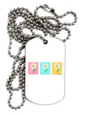 Pretty Daisies Watercolor Adult Dog Tag Chain Necklace-Dog Tag Necklace-TooLoud-1 Piece-Davson Sales