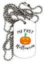 My First Halloween Adult Dog Tag Chain Necklace by TooLoud-Dog Tag Necklace-TooLoud-1 Piece-Davson Sales