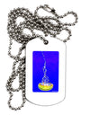 Solo Jellyfish Watercolor Adult Dog Tag Chain Necklace-Dog Tag Necklace-TooLoud-White-Davson Sales