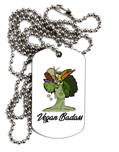 TooLoud Vegan Badass Adult Dog Tag Chain Necklace-Dog Tag Necklace-TooLoud-1 Piece-Davson Sales