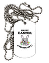 Happy Easter Everybunny Adult Dog Tag Chain Necklace-Dog Tag Necklace-TooLoud-1 Piece-Davson Sales