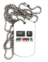 Ctrl Z Just Undo It Adult Dog Tag Chain Necklace-Dog Tag Necklace-TooLoud-1 Piece-Davson Sales