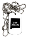 New Mexico - United States Shape Adult Dog Tag Chain Necklace by TooLoud-Dog Tag Necklace-TooLoud-White-Davson Sales