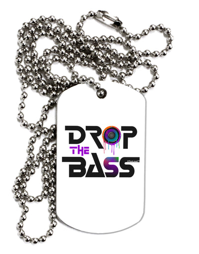 Drop The Bass - Drips Speaker Adult Dog Tag Chain Necklace-Dog Tag Necklace-TooLoud-1 Piece-Davson Sales