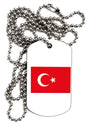 Turkey Flag Adult Dog Tag Chain Necklace by TooLoud-Dog Tag Necklace-TooLoud-1 Piece-Davson Sales