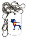 TooLoud Grunge Colorado Emblem Flag Adult Dog Tag Chain Necklace-Dog Tag Necklace-TooLoud-1 Piece-Davson Sales