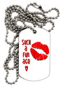 Such a Fun Age Kiss Lips Adult Dog Tag Chain Necklace - 1 Piece Toolou