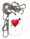 Shot Through the Heart Bleeding Adult Dog Tag Chain Necklace by TooLoud-Dog Tag Necklace-TooLoud-1 Piece-Davson Sales