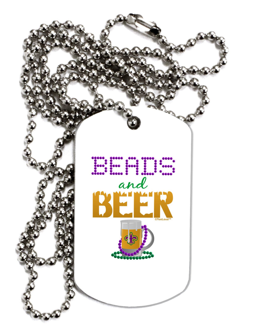 Beads And Beer Adult Dog Tag Chain Necklace-Dog Tag Necklace-TooLoud-12 Pieces-Davson Sales