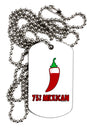 Seventy-Five Percent Mexican Adult Dog Tag Chain Necklace by TooLoud-TooLoud-White-Davson Sales