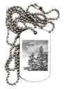 I Want to Believe - UFO Adult Dog Tag Chain Necklace by TooLoud-Dog Tag Necklace-TooLoud-White-Davson Sales