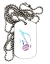 Music Note Typography Adult Dog Tag Chain Necklace-Dog Tag Necklace-TooLoud-1 Piece-Davson Sales