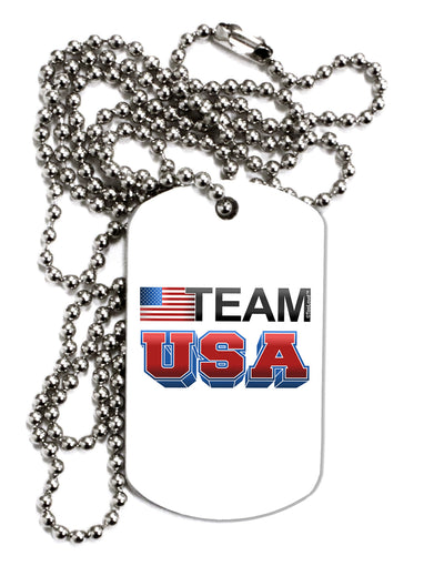 Sporty Team USA Adult Dog Tag Chain Necklace-Dog Tag Necklace-TooLoud-1 Piece-Davson Sales