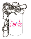 Bride Design - Diamond - Color Adult Dog Tag Chain Necklace-Dog Tag Necklace-TooLoud-White-Davson Sales