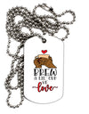 Brew a lil cup of love Adult Dog Tag Chain Necklace - 1 Piece Tooloud